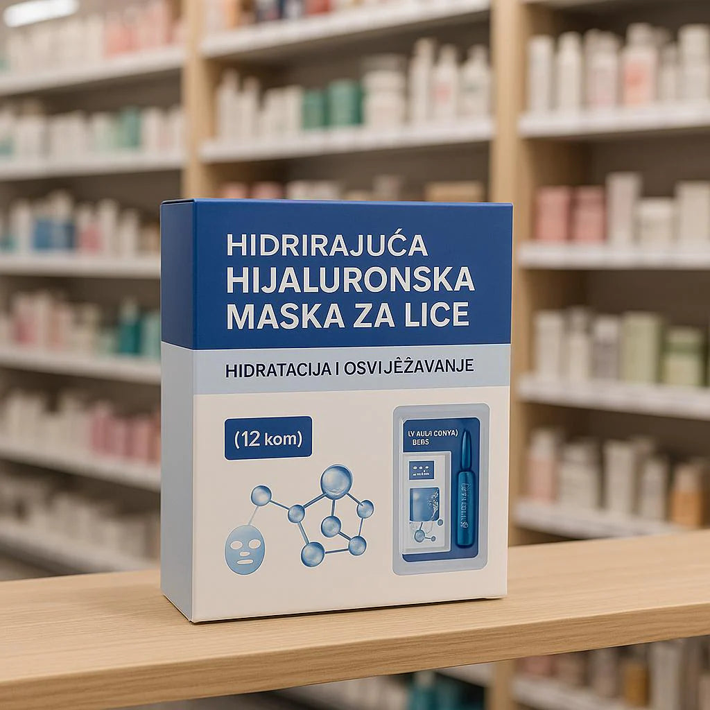 Hidrirajuća Hijaluronska Maska za Lice ( 12kom )