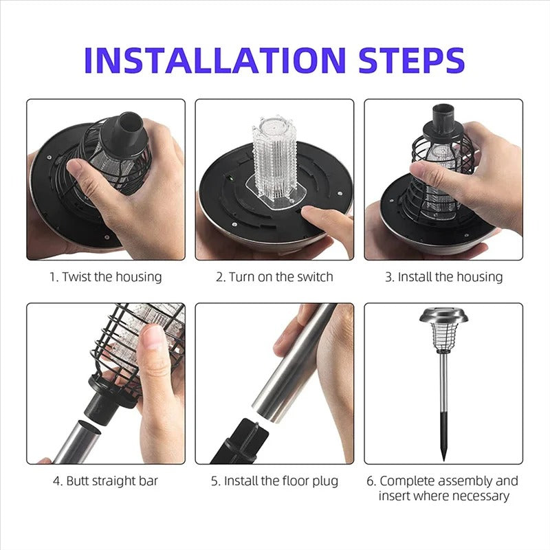 Solarna i UV Lampa Protiv Komaraca 1+1 GRATIS!