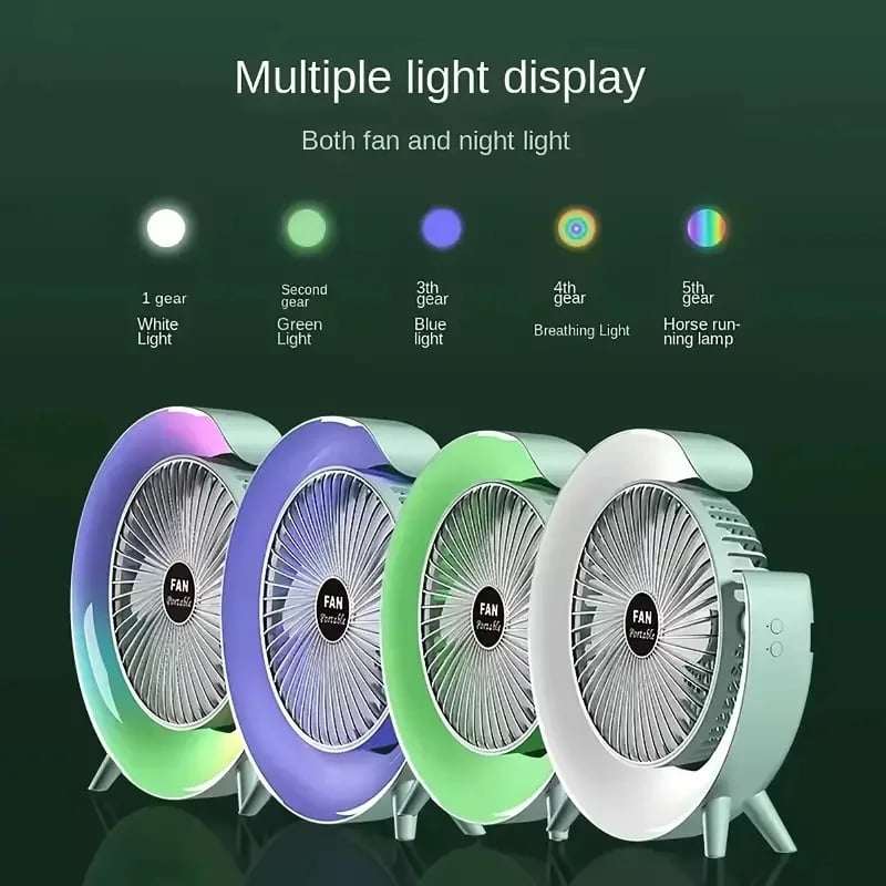 Šareni RGB Stoni Ventilator