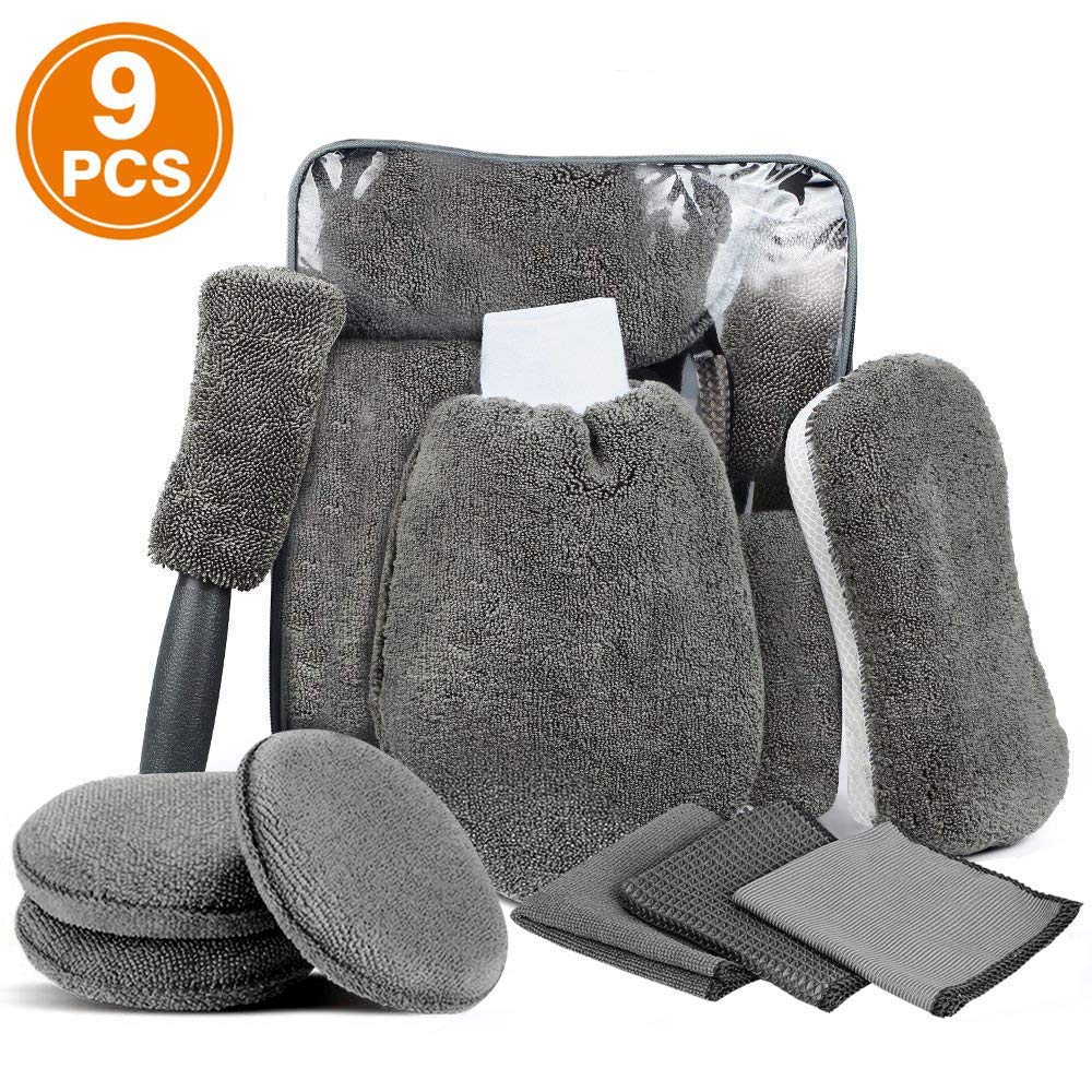 Set Krpa za Pranje i Čišćenje Vozila 9 u 1