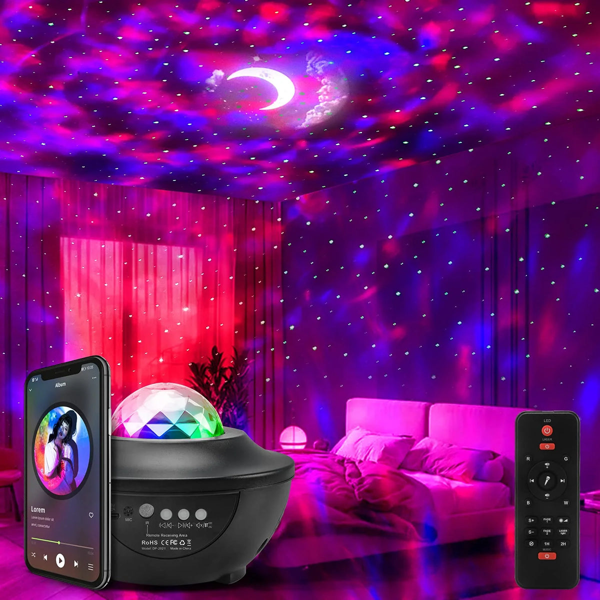 Zvezdani Projektor (sa Bluetooth Zvučnikom)