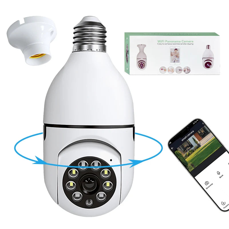 360° WiFi Kamera Sijalica – Noćni Vid i Praćenje Pokreta