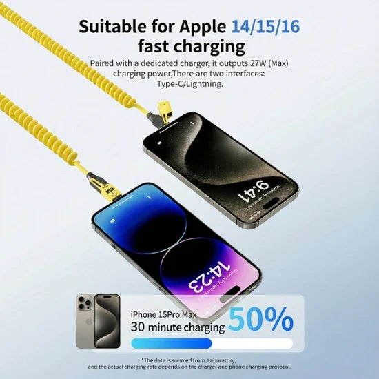 4 u 1 Uvlačivi Kabl za Brzo Punjenje – 65W, USB-C + Lightning