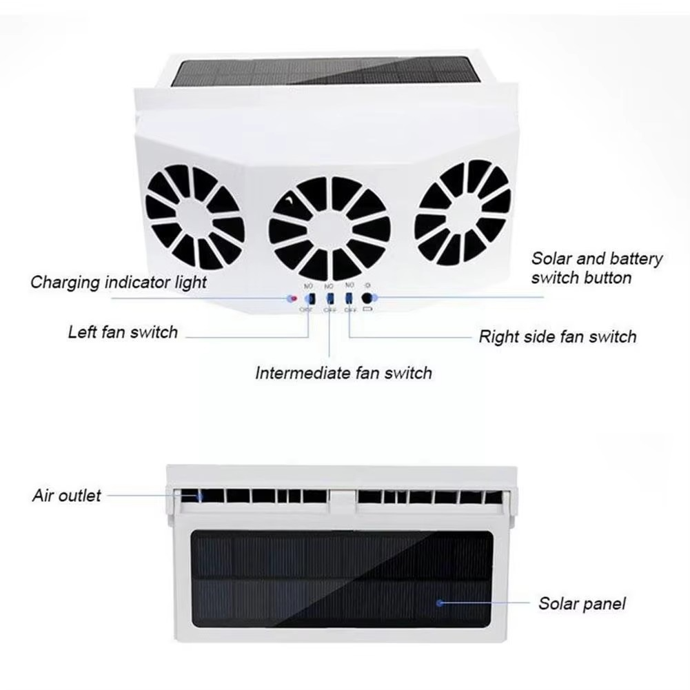 Solarni Ventilator za Automobil