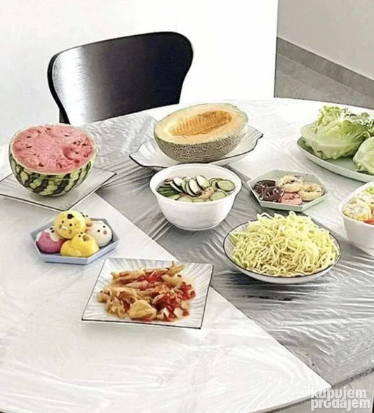 Jednokratni Stoljnjaci Zaštitne Folije za Sto 180cm (10 Komada)