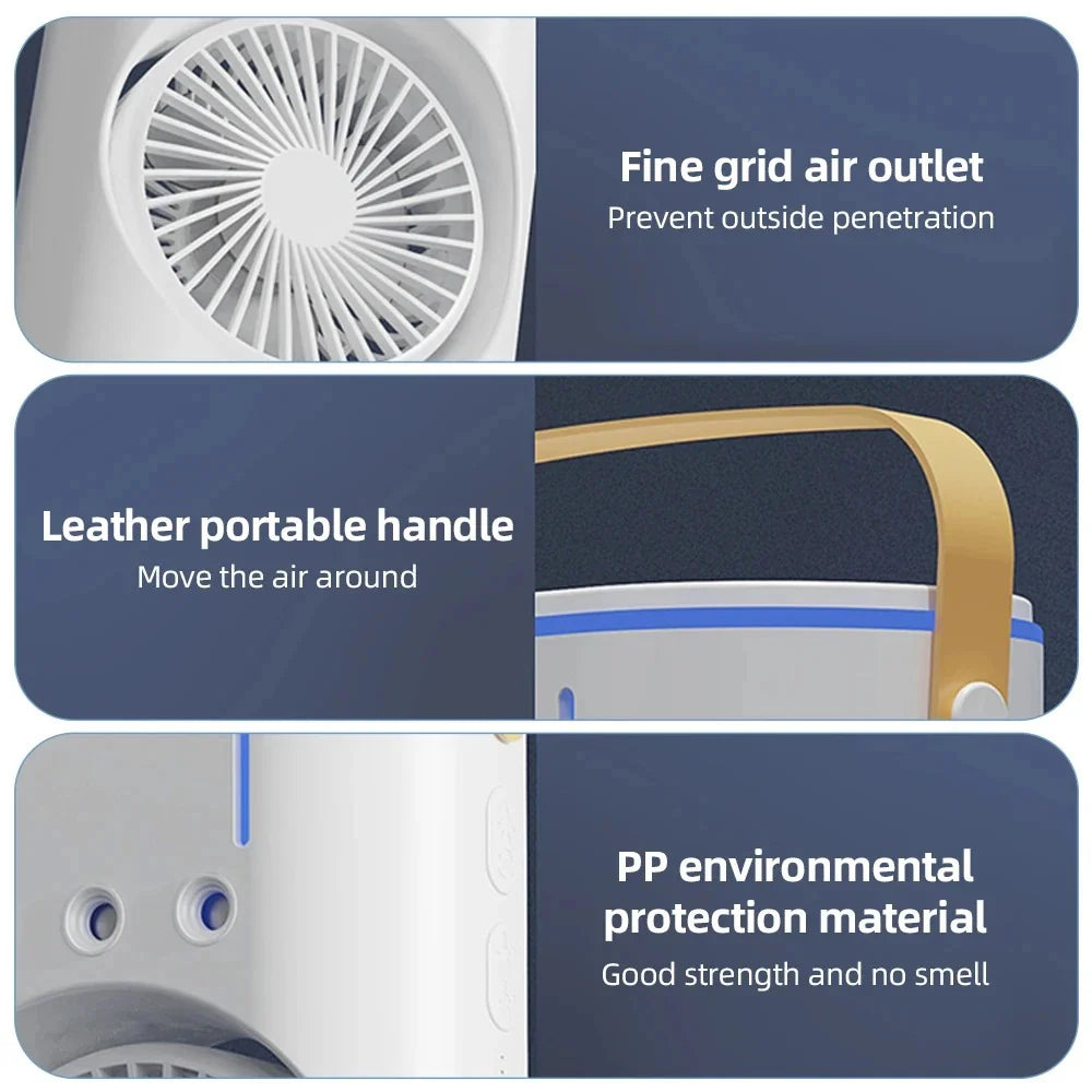 Prenosivi Dupli Ventilator sa Magla Sistemom