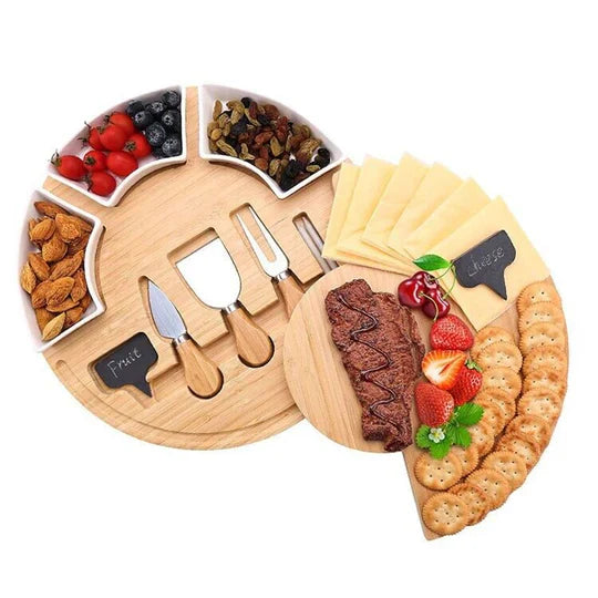 Drvena Daska za Meze sa Dodacima